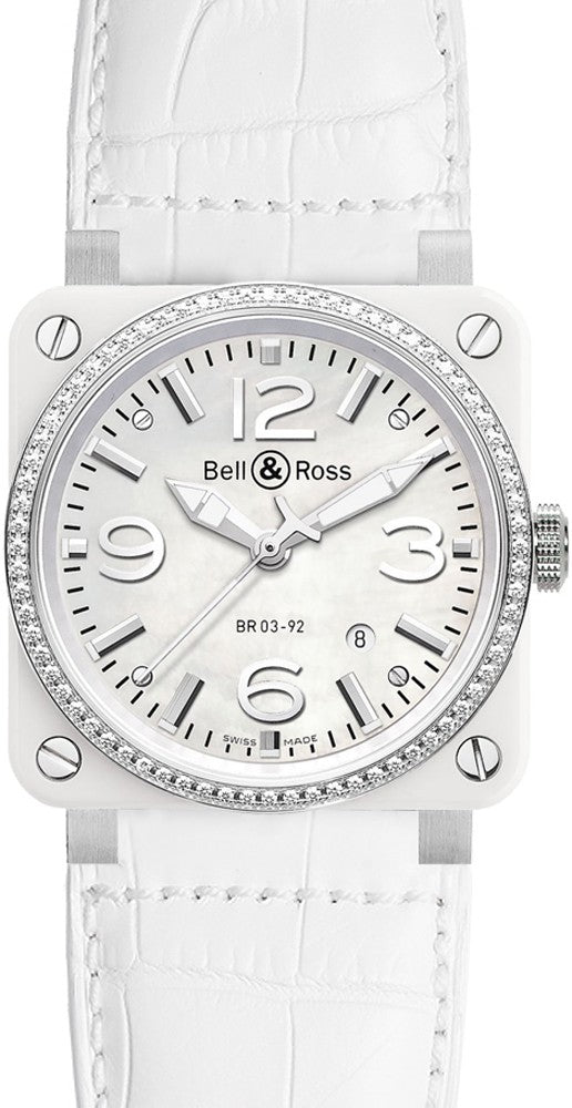 Bell & Ross Aviation Instruments BR0392-WH-C-D/SCA