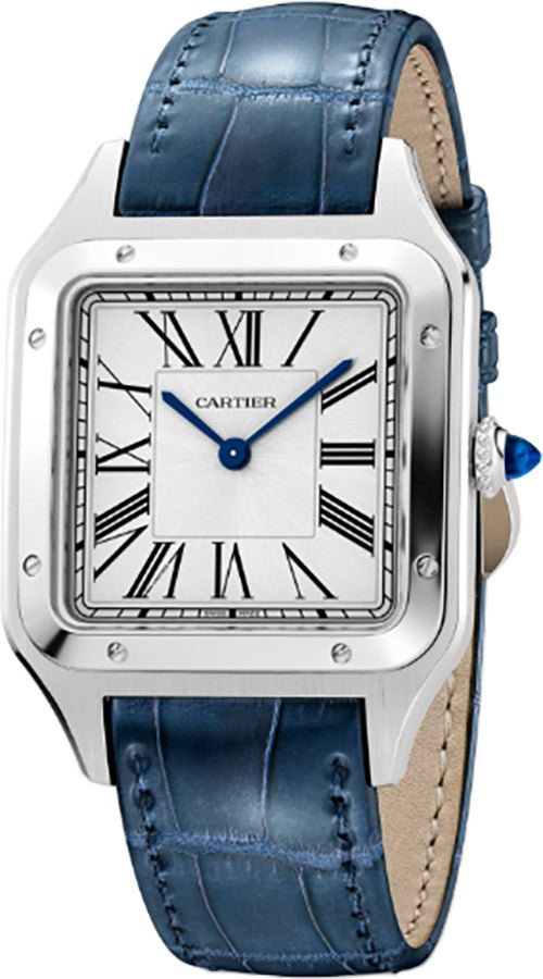 Cartier Santos-Dumont Large Quartz Stainless Steel Men's Watch WSSA0022