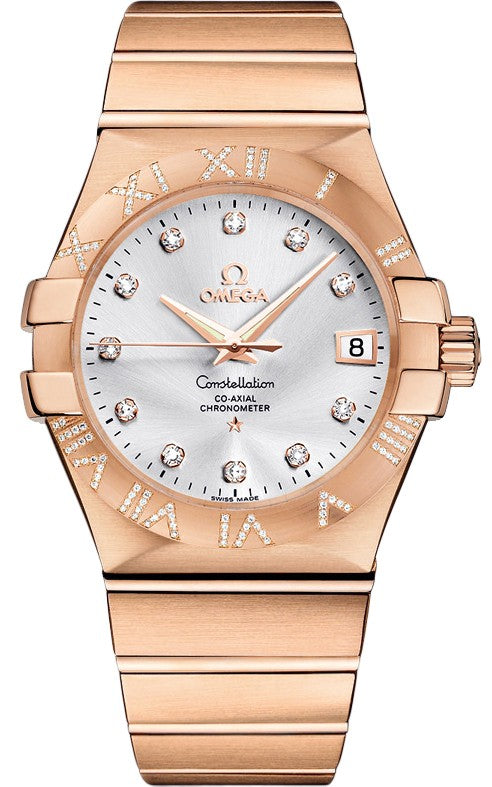 Omega Constellation Diamond Men's Luxury Watch 123.55.35.20.52.003