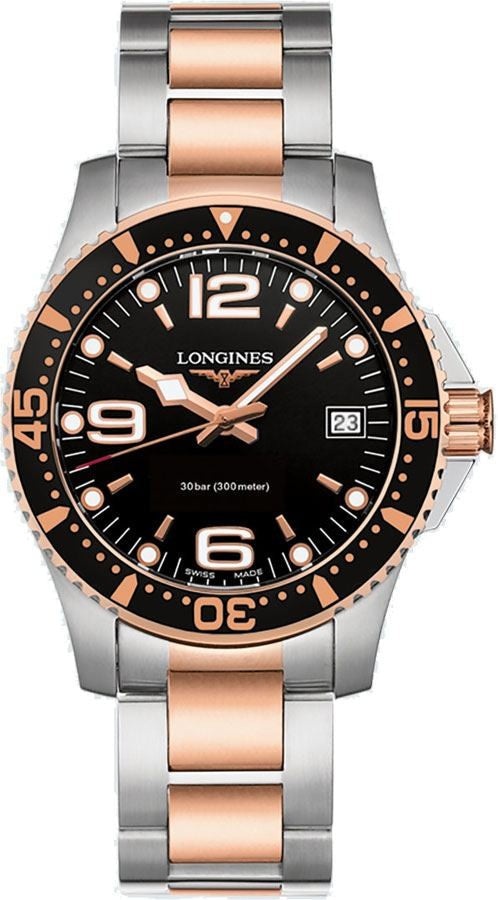 Longines Hydroconquest Quartz Black Dial Women's Watch L3.340.3.58.7