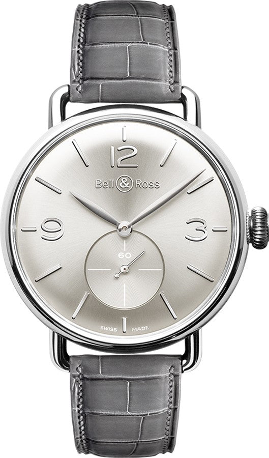 Bell & Ross Vintage Swiss Men's Watch WW1 BRWW1-ME-AG-SI/SCR